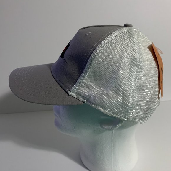 Field & Stream Fish Hat Trucker Snapback Adjustable Gray White Cap One Size OSMF - Picture 3 of 9